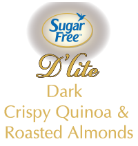 Sugar Free D'lites Dark Crispy Quinoa and Roasted Almonds Chocolate
