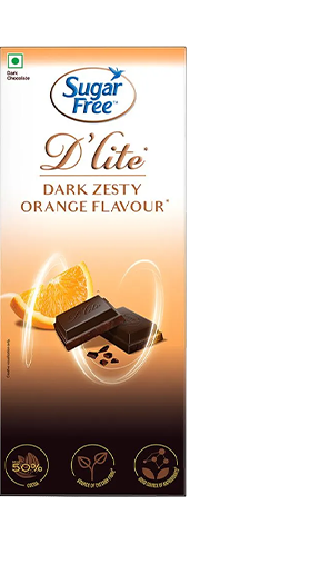 Sugar Free D'lite Dark Chocolate - Dark Zesty Orange