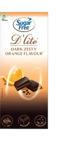 Sugar Free D'lite Dark Chocolate - Dark Zesty Orange