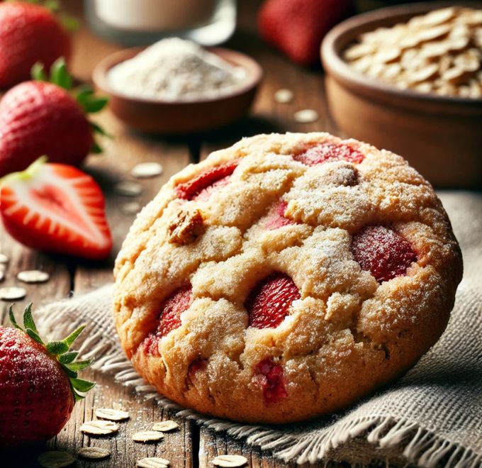 Breakfast Strawberry Cookies 